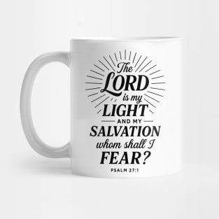 The Lord Is My Light and Salvation - Psalm 27:1 Christian Gift Mug